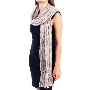 INVERNI TAN SCARF | WOMENS SIZE 22X229